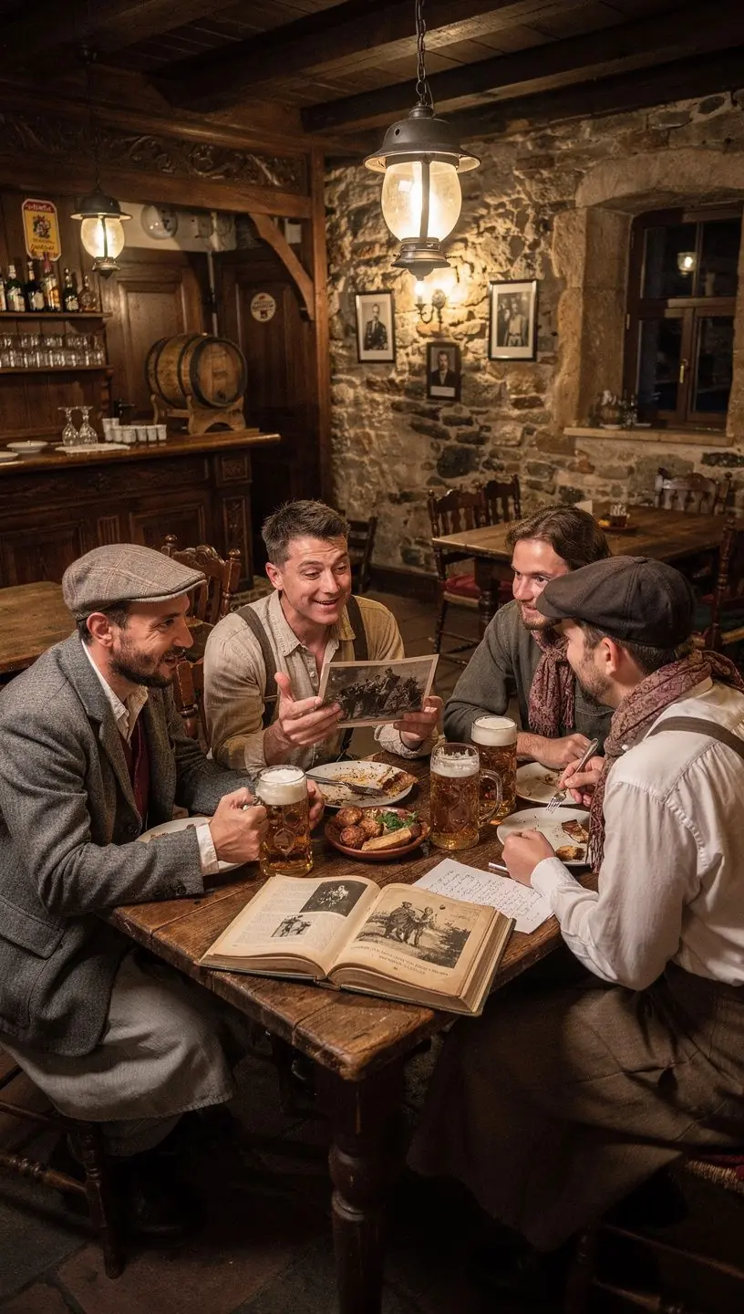 Ilustrace bitvy z 19. stoletГ­ s vojГЎky a historickГЅmi zbranД›mi.