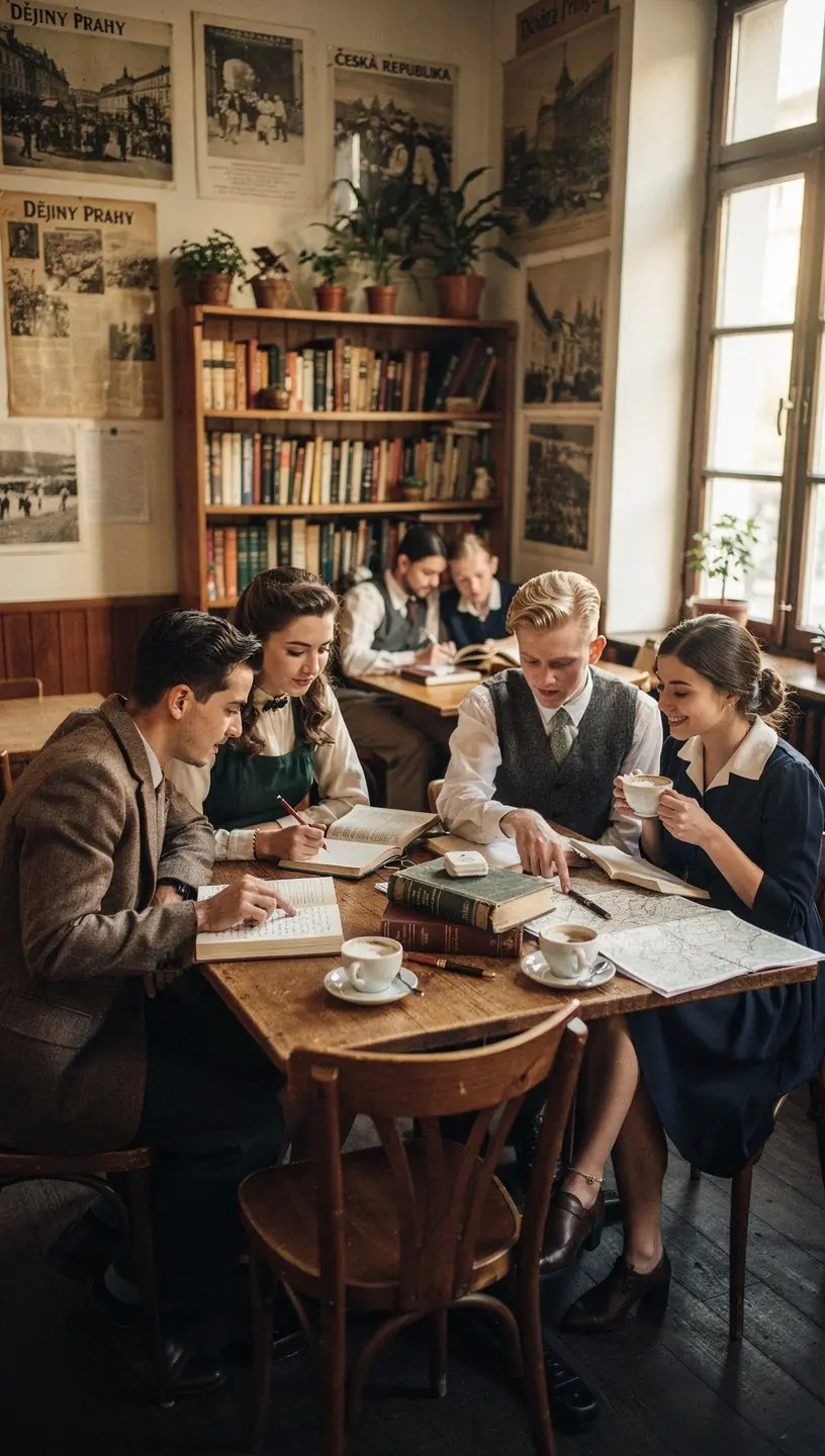 Detailní záběr na starou mapu zobrazující Českou republiku v minulosti.